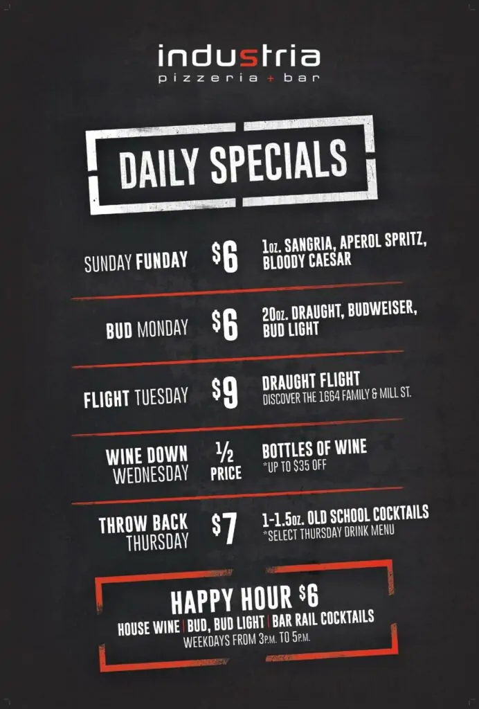 Daily specials Burlington